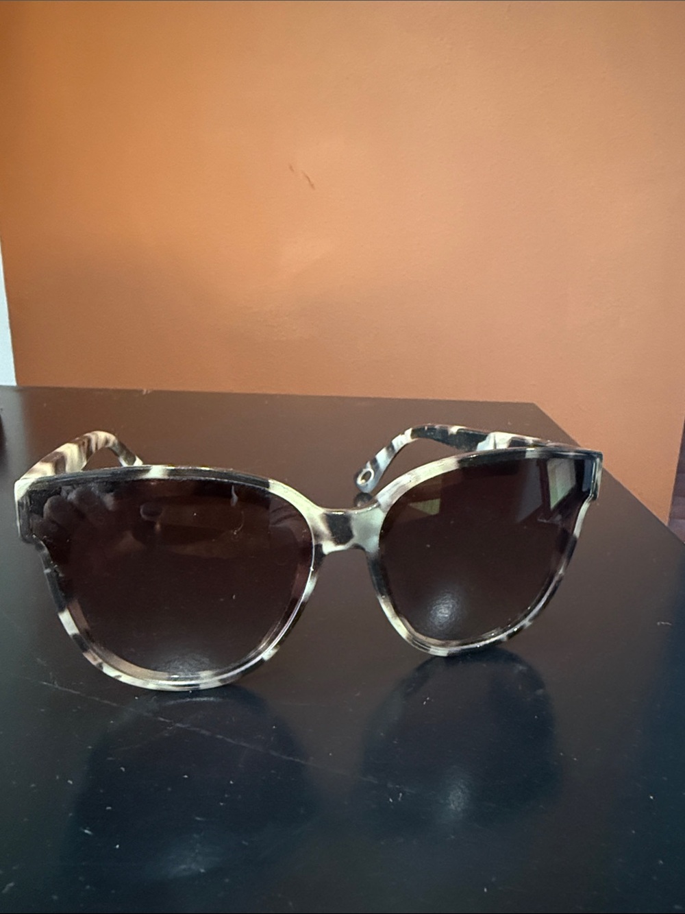 Lele Sadoughi Tortoiseshell Cat-Eye Sunglasses with Brown Lenses